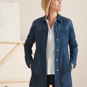 Chicos Elongated Denim Jacket